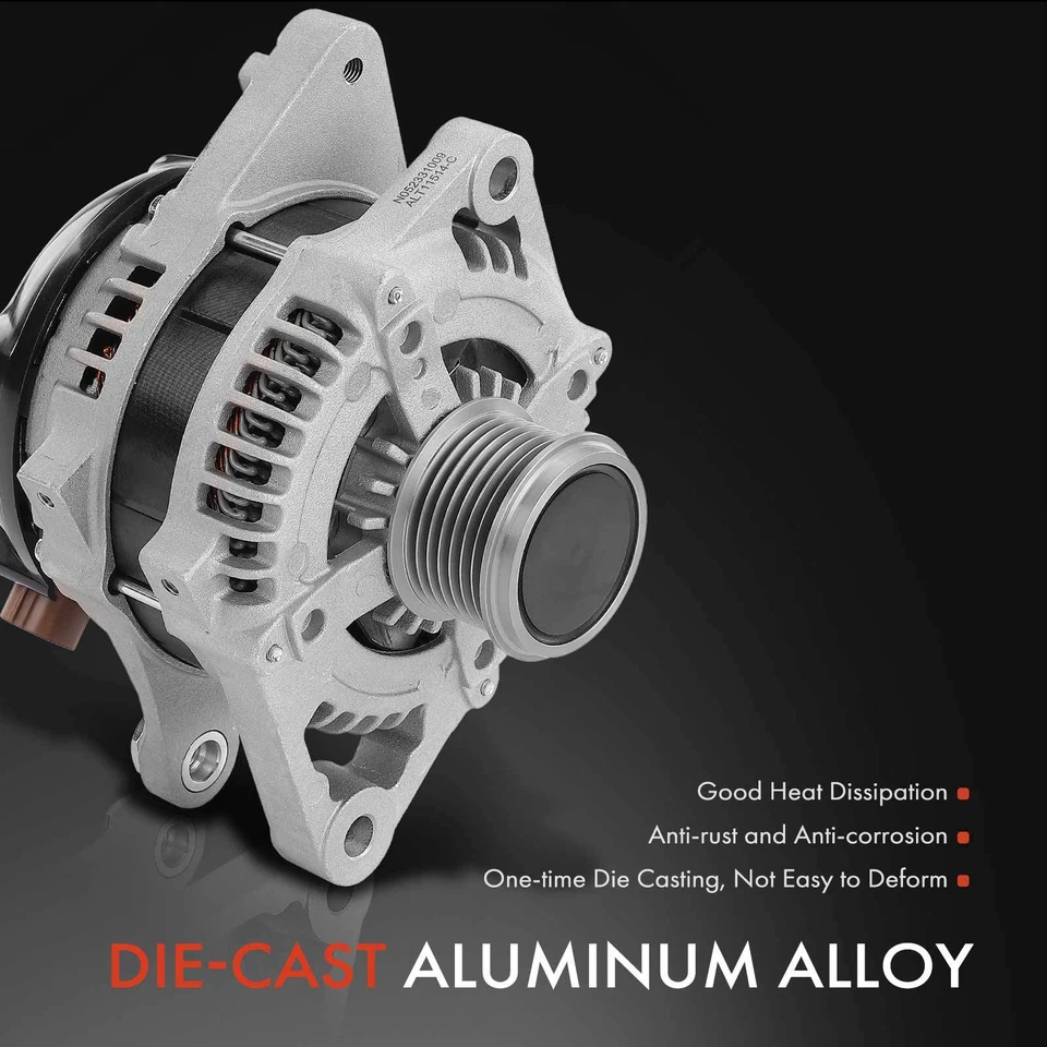 Alternator for Toyota 4Runner 2010-2021 V6 4.0L 130A 12 Volt CW 7-Groove Pulley - Image 4 of 4