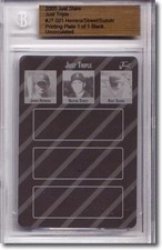 Javier Herrera Huston Street * Kurt Suzuki * Rookie Printing Press Plate BGS 1/1