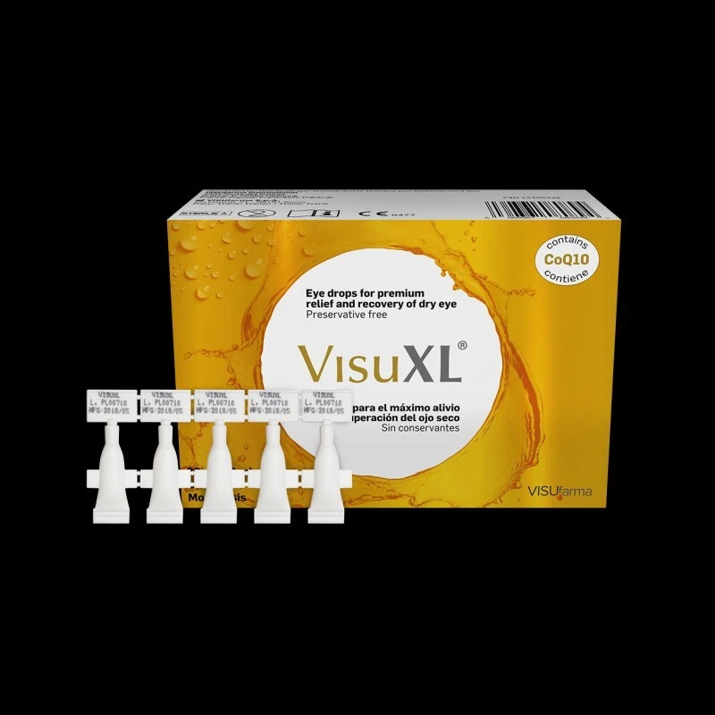 VISUFARMA VisuXL Eye drops for long lasting dry eye relief Visu XL UD 30 x 0.33ml vials