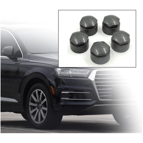 20X 17mm WHEEL NUT LOCKING BOLT CAPS COVER, GLOSS GREY FOR AUDI VW BMW MERCEDES - Bild 6 von 7
