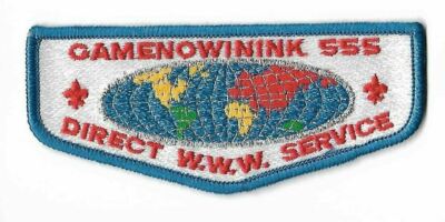 OA 555 Gamenowinink Direct Service S3a BSA Flap BLUE Border [NAN-1604]