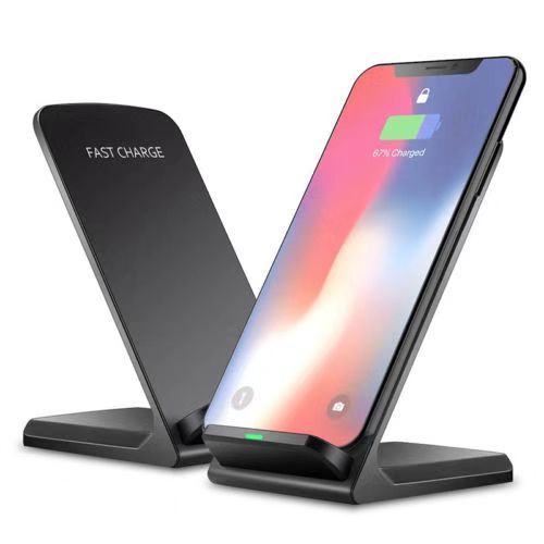 Wireless Fast Charger Charging Pad Stand Dock Galaxy S8+ iPhone X 8 XS XR