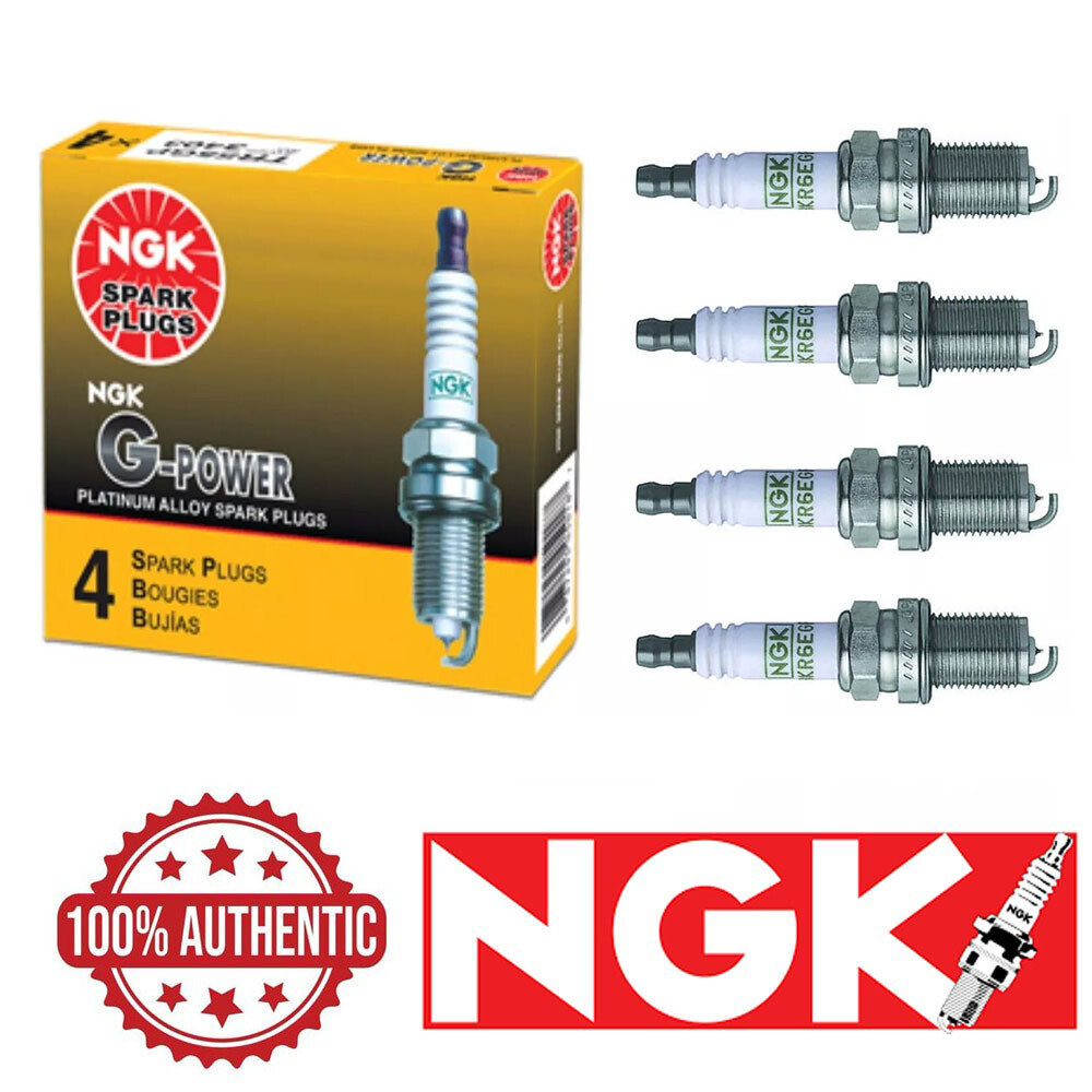 4 Pack NGK G-Power Spark Plugs 1995-1997 for Nissan Pickup 2.4L L4 Kit Set