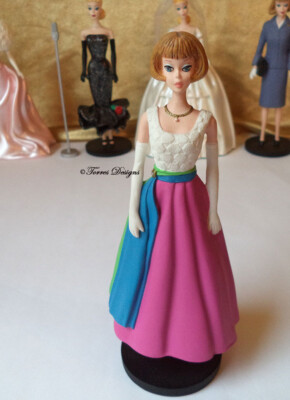 Vintage Fraternity Dance Barbie Porcelain Figurine by Danbury Mint and Mattel