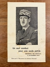 Gaullism 1944 National Liberation Movement Resistance General De Gaulle WW2