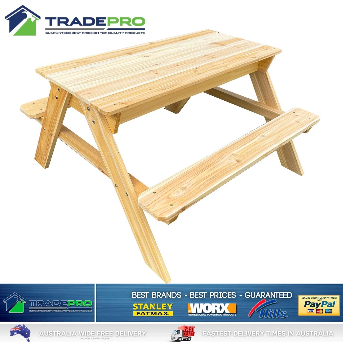 Kids Children Picnic Table Bench Set Indoor Outdoor Child Play
