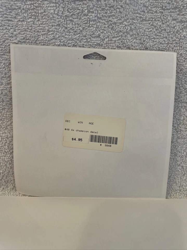 Calcomanía Jimmie Johnson #48 Lowes 4 en fila campeón 3x5 Ulta #12 Foto 2 de 2
