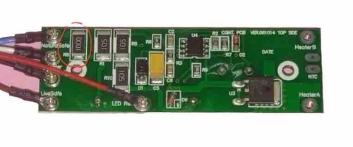 Resistenza Riparazione piastra per capelli 100ohm R8 Per GHD MK4 - Foto 3 di 4