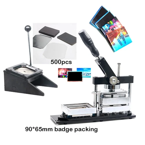 Kühlschrankmagnet Knopf Anstecker basteln + 90*65mm Papierschneider + 500 Stück Kühlschrankmagnet - Bild 2 von 6