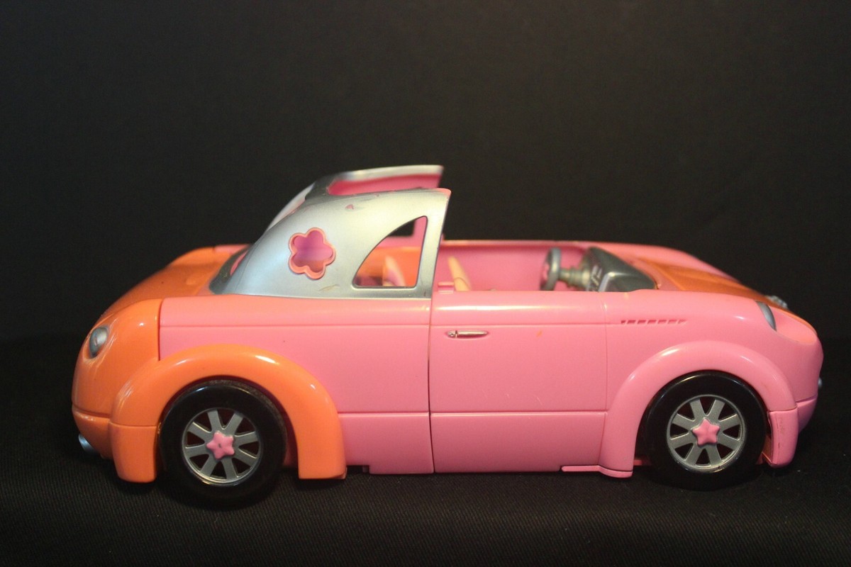 POLLY POCKET Car Pink Orange Car expands into a hot tub