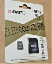 EMTEC 64GB microSD UHS-I U1 Elite Gold