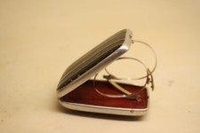 Antique Z Fold Silver Oxford Pince Nez Eye Glasses Vintage eyeglasses
