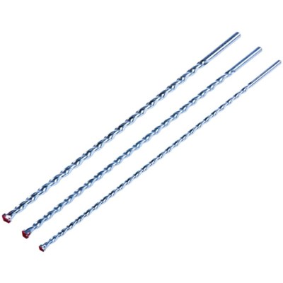 3-teiliges MAUERWERKSBOHRER-SET Größen umfassen 8 10 12 mm 400 mm Ziegel Beton LANG