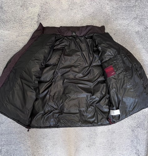 Nike Mens Down Puffer Jacket Vintage Black Size L Winter Coat Logo - Picture 2 of 21