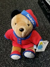 PADDINGTON BEAR plush Paddington Paddington bear Eden plush bear Tags Red