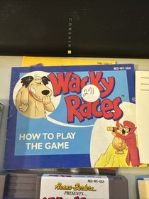 Wacky Races Nintendo NES! CIB! Complete In Box! RARE! Stickers On Box