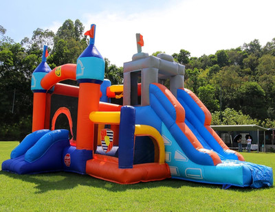 16X12Ft Commercial Grade Bounce House Castle Inflatable, (Heavy Duty PVC), (1100