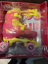 New Barbie Mattel 2-in-1 Roller Skates  Blades Girls Sizes 3  6 new- box damaged