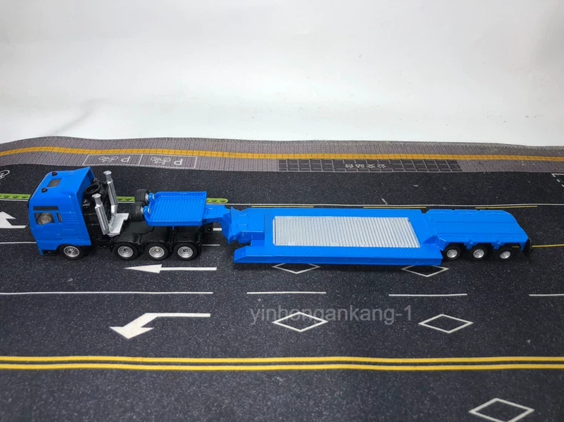Siku 1/87 flatbed trailer with excavator 1847 alloy model - Image 2 of 4