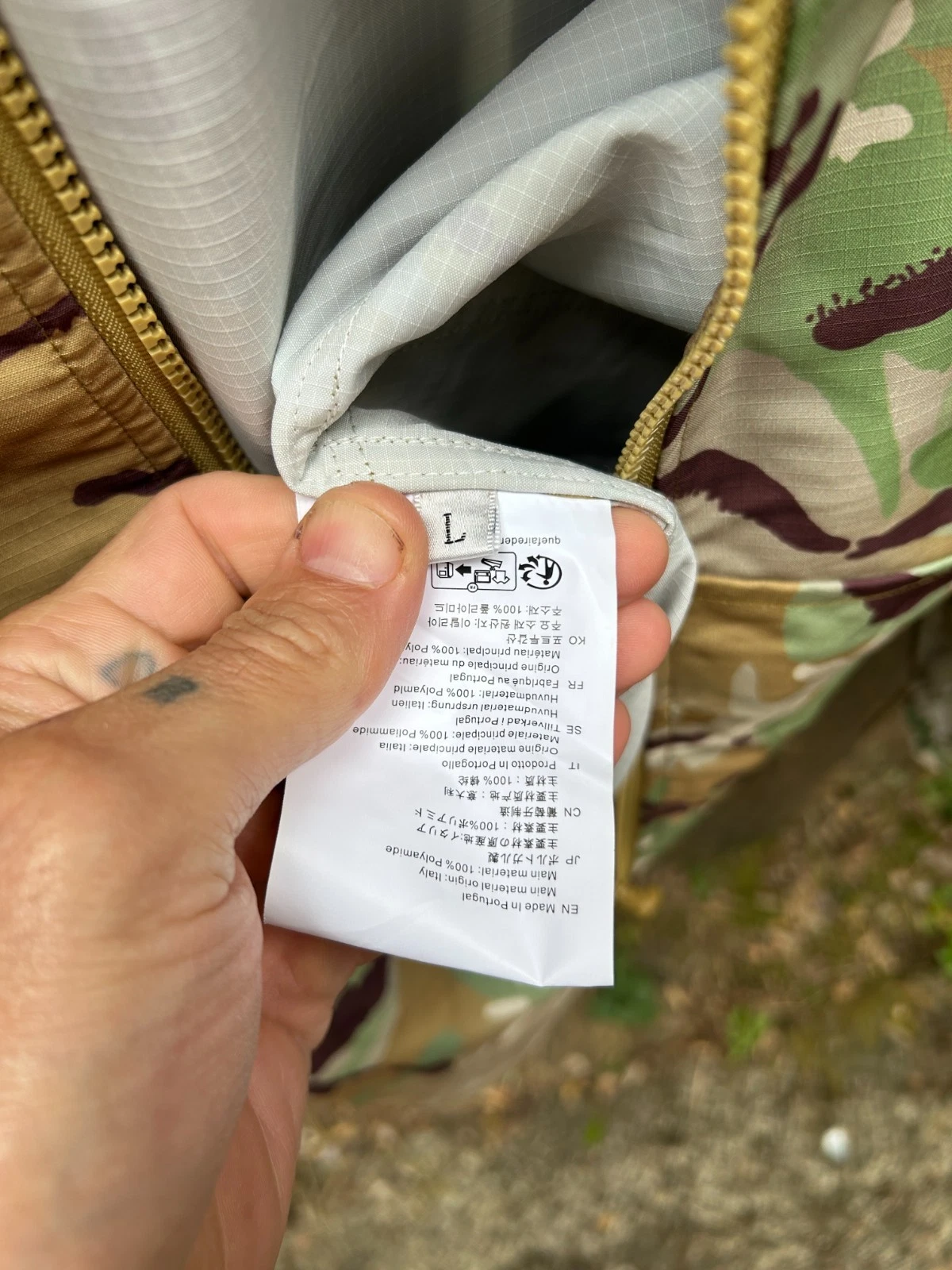Our Legacy Workshop Camouflauge Ripstop Windbreaker L - product detail image 6