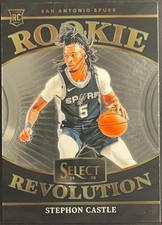 2024-25 Panini Select Rookie Revolution Stephon Castle #1 San Antonio Spurs RC