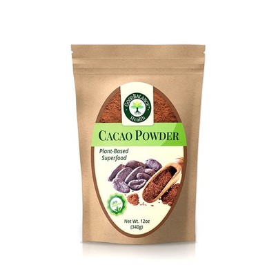Good Balance Health Organic Cacao Powder | Raw Unsweetened Cacao Powder for