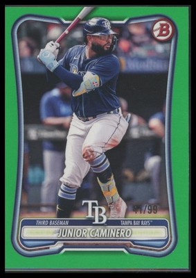 2026 Bowman #59 Junior Caminero Green #/99