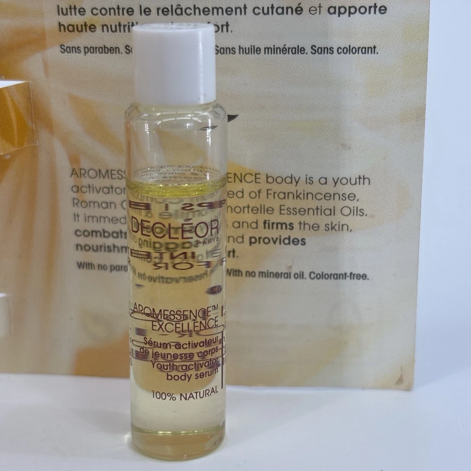 Suero corporal activador juvenil Decleor Paris RARO 5 ml NUEVO Aromessence Excellence Foto 4 de 4