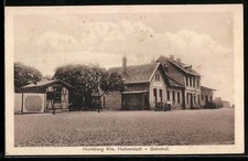Hornburg, Sicht auf den Bahnhof, Ansichtskarte 