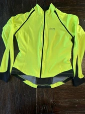 Gore Bike Wear Medium Jacket Cycling Zip Off Sleeves Back Pockets Reflective