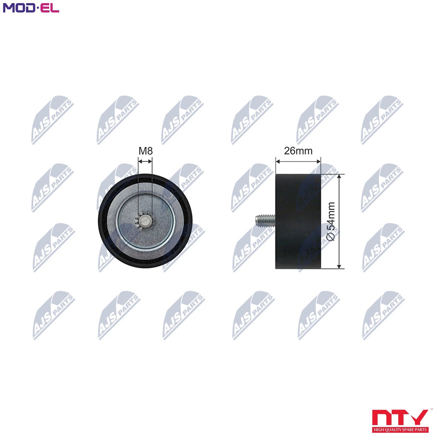 ✅Fits NTY RNK-ME-064 V-RIBBED BELT PULLEY IDLER ⭐UK Seller⭐ - Image 7