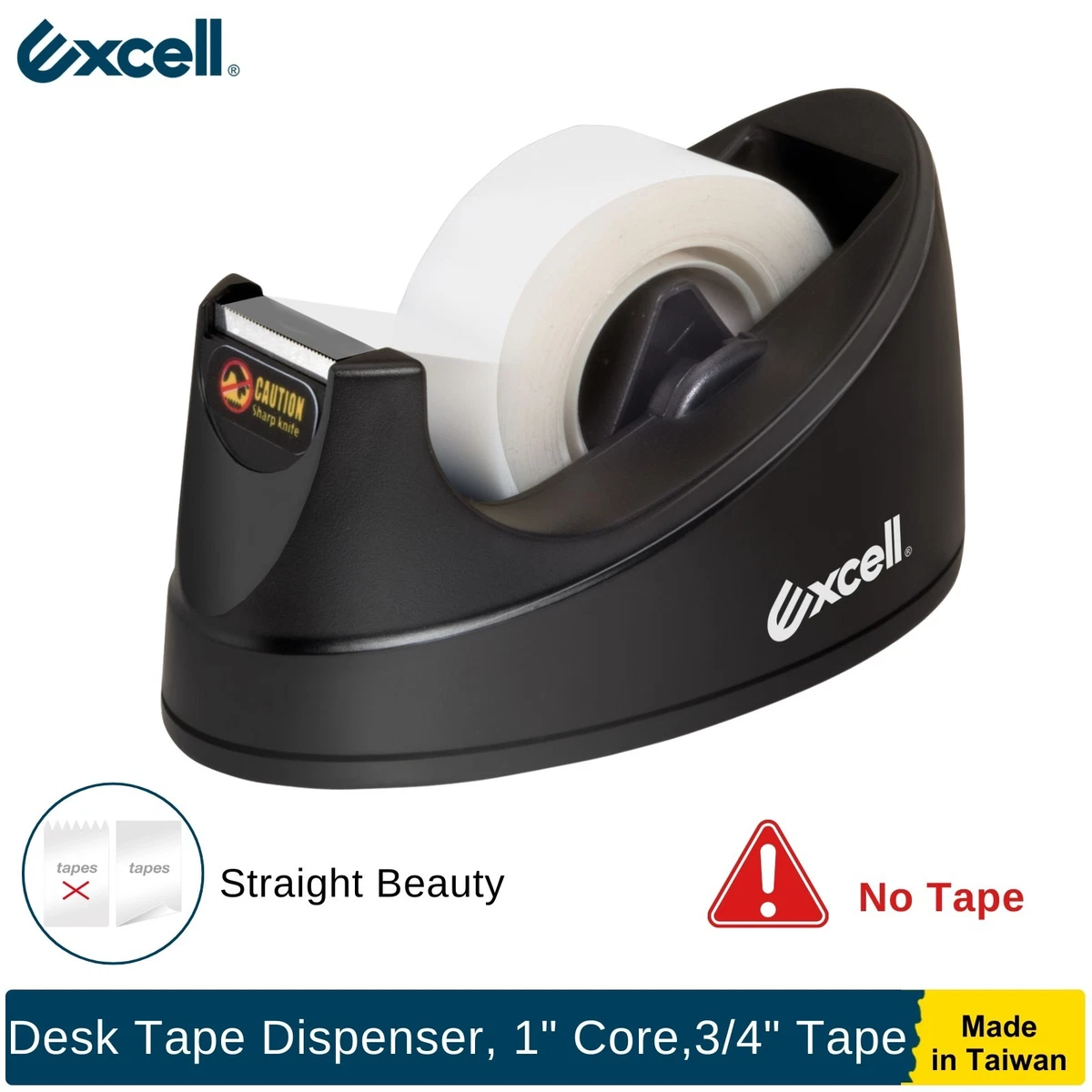 38mm Breedte Tape U.S. Solid Desktop Tape Dispenser - Voor 1 Of 2 Rollen, Max 3,8 Cm Breed, IJzeren Constructie (Blauw) Tape Dispenser Bureau