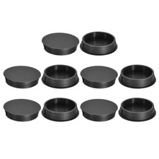 10Pcs 42mm/1.61" Plastic Hole Plugs Panel Flush Type Knockout, Black