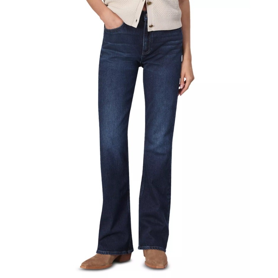 Rag & Bone Women Branson Blue Dark Wash Peyton High Rise Bootcut Jeans Size 28