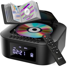 KLIM Boombox E1 with CD case - CD Player Portable Audio System + Extra BASS w...