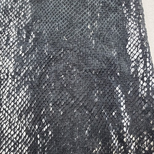 Vtg 90s Bisou Bisou Womens Black Pull On Faux Snake Skin Flare Disco Pants Sz 10 - Picture 4 of 12