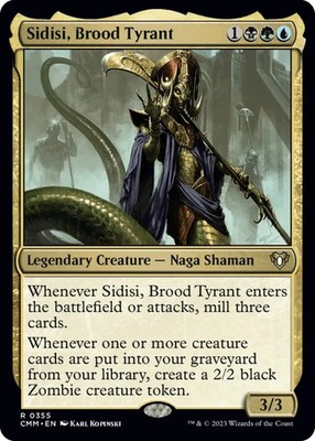 MTG Sidisi, Brood Tyrant Magic EDH Commander Deck