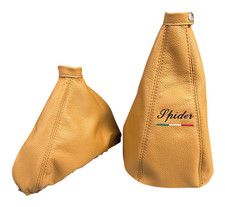 Schaltsack + Handbremsmanchette für Alfa Romeo GTV Spider 95-98 Beige Leder