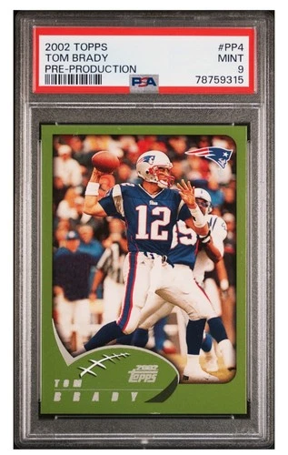 2002 Topps - Pre-Production Tom Brady #PP4 PSA 9