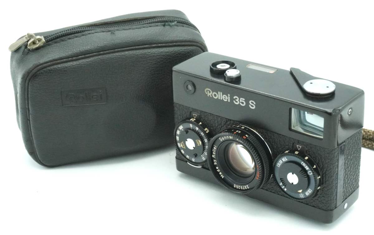 All Works! [ Near Mint! ] Rollei 35 S Black 35mm Film Camera From