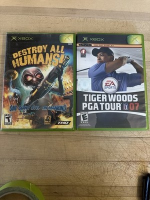 Lot 0f 2 Xbox Games, Destroy All Humans & Tiger Woods PGA Tour O7