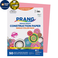 Prang Formerly SunWorks Construction Paper, Pink, 9" x 9 x 12 Inches, Pink