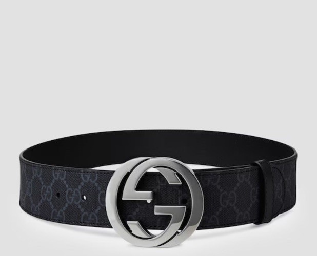 GUCCI Logo Canvas GG Supreme Belt Size 80 GENUINE RRP £480 #F4
