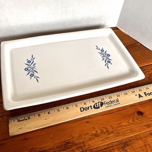 Corning Ware Blue Cornflower Electric Serving Warming Tray Hot Plate NO CORD P54