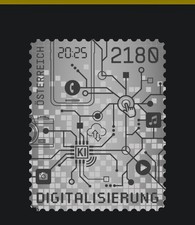 K55) &Ouml;sterreich 2025 Digitalisierung Block MiNr 164 digitale Farbe schwarz