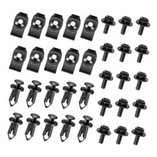 Engine Under Cover Splash Shield Guard Body Bolts, Bumper Fender Rivet 35pcs