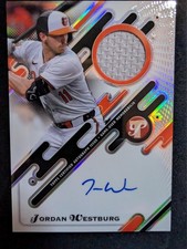 2025 Topps Pristine - #PPAR-JW Jordan Westburg Pristine Pieces Autograph Relics