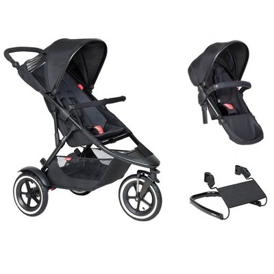 SONDERAKTION Phil&teds Sport + Double kit + Wippe Zwillings- Geschwisterwagen