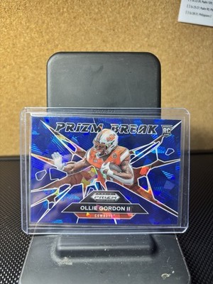 2025 Panini Prizm DP Ollie Gordon II RC Prizm Break Blue Cracked Ice /149 OSU