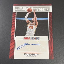 2023-24 PANINI NBA HOOPS GREAT SIGNIFICANCE TYRESE MARTIN AUTOGRAPH AUTO